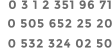 0 3 1 2 351 96 71   0 505 652 25 20   0 532 324 02 50